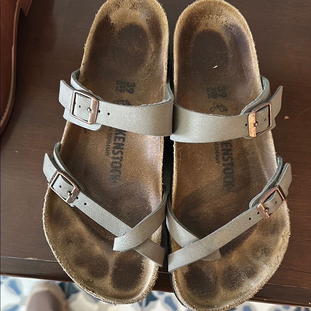 Birkenstock Gray Sandals with Adjustable Straps